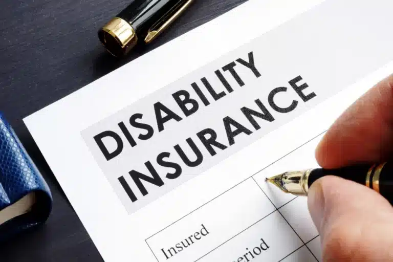 Doctor filing disability insurance form