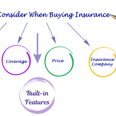 insurance considerations concept with womans hand and pen